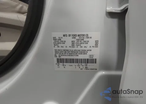 2014 Ford Edge Sel из США, поврежденный, VIN 2FMDK4JC9EBA77396